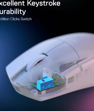 Ultralichte Bedrade Gaming Muis met 12.400 DPI – Optische Precisie en Programmeerbare Knoppen