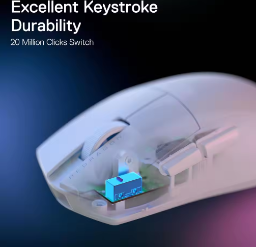Ultralichte Bedrade Gaming Muis met 12.400 DPI – Optische Precisie en Programmeerbare Knoppen