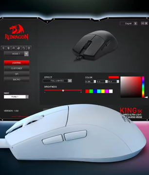 Ultralichte Bedrade Gaming Muis met 12.400 DPI – Optische Precisie en Programmeerbare Knoppen