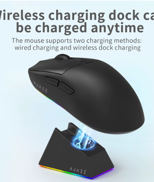 Lichtgewicht Draadloze Gaming Muis 1000Hz – 12.000 DPI Precisie voor PC en Console