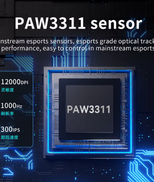 Lichtgewicht Draadloze Gaming Muis 1000Hz – 12.000 DPI Precisie voor PC en Console