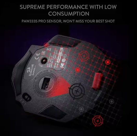 Draadloze Gaming Muis met 16.000 DPI – Dual Mode Precisie en 45 Uur Batterijduur