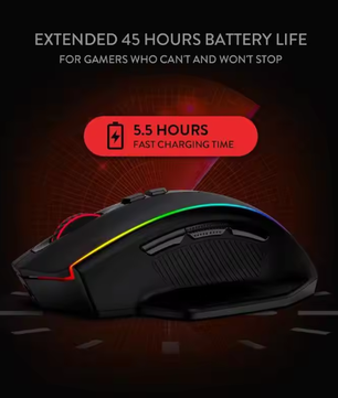 Draadloze Gaming Muis met 16.000 DPI – Dual Mode Precisie en 45 Uur Batterijduur