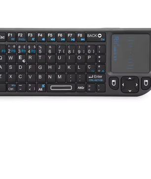 Mini Draadloos Toetsenbord met Touchpad – Compact 2.4GHz Toetsenbord voor Smart TV en PC