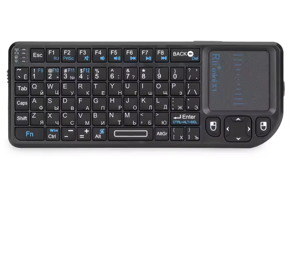 Mini Draadloos Toetsenbord met Touchpad – Compact 2.4GHz Toetsenbord voor Smart TV en PC