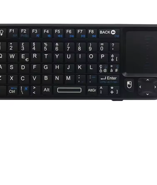 Mini Draadloos Toetsenbord met Touchpad – Compact 2.4GHz Toetsenbord voor Smart TV en PC