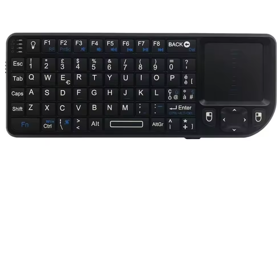 Mini Draadloos Toetsenbord met Touchpad – Compact 2.4GHz Toetsenbord voor Smart TV en PC