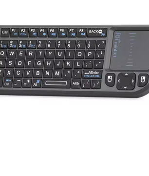 Mini Draadloos Toetsenbord met Touchpad – Compact 2.4GHz Toetsenbord voor Smart TV en PC