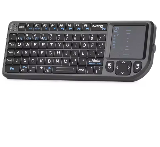 Mini Draadloos Toetsenbord met Touchpad – Compact 2.4GHz Toetsenbord voor Smart TV en PC