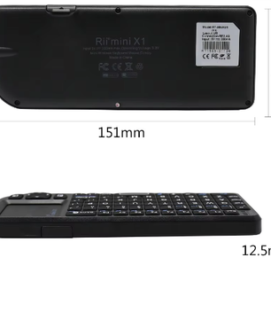 Mini Draadloos Toetsenbord met Touchpad – Compact 2.4GHz Toetsenbord voor Smart TV en PC