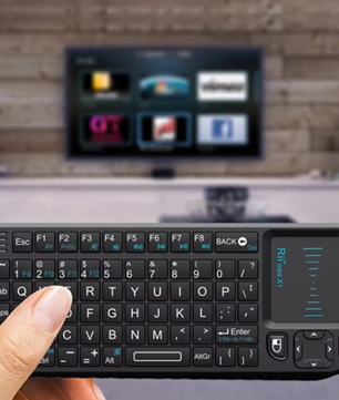 Mini Draadloos Toetsenbord met Touchpad – Compact 2.4GHz Toetsenbord voor Smart TV en PC