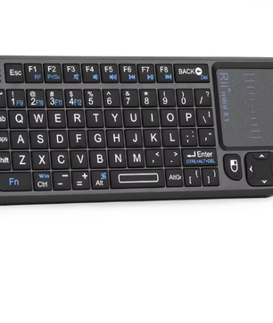 Mini Draadloos Toetsenbord met Touchpad – Compact 2.4GHz Toetsenbord voor Smart TV en PC