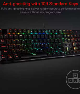 Mechanisch Gaming Toetsenbord met RGB – 104 Toetsen Hot-Swap en Aluminium Frame