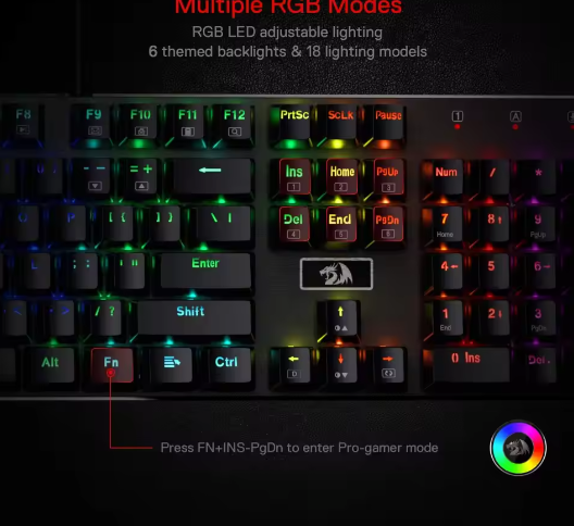 Mechanisch Gaming Toetsenbord met RGB – 104 Toetsen Hot-Swap en Aluminium Frame