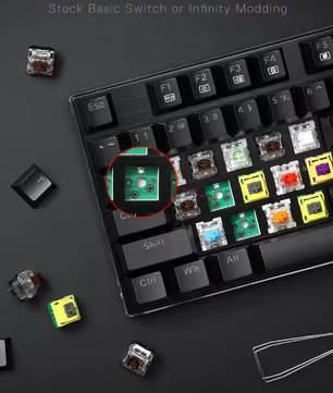 Mechanisch Gaming Toetsenbord met RGB – 104 Toetsen Hot-Swap en Aluminium Frame