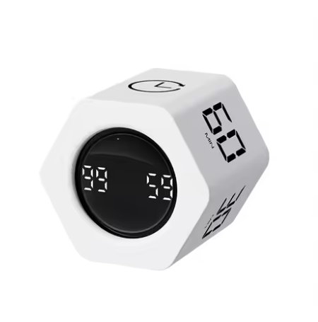 Productiviteit Kubus Timer met LED Display – Zwaartekracht Countdown Timer voor Studie en Keuken