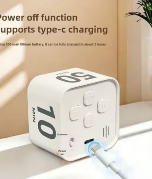 Productiviteit Kubus Timer met LED Display – Zwaartekracht Countdown Timer voor Studie en Keuken