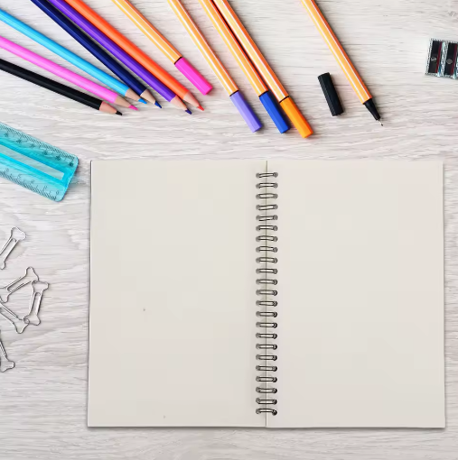 Vintage Kraft Spiraal Notitieboekje – Dagboek en; Planner voor Schrijven, Tekenen en Schetsen – 8,3 x 11,7 cm