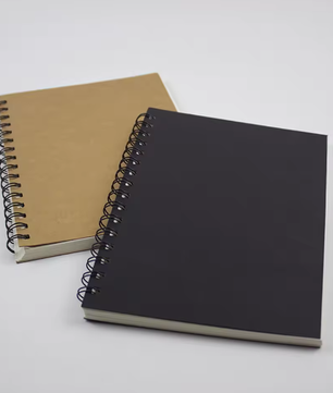 Vintage Kraft Spiraal Notitieboekje – Dagboek en; Planner voor Schrijven, Tekenen en Schetsen – 8,3 x 11,7 cm