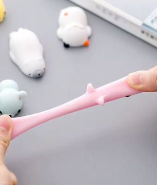 50-5 Stuks Mochi Squishies Kawaii Dieren – Antistress Squeeze Speelgoed 3-5 cm