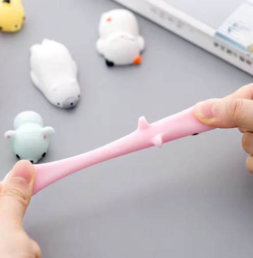 50-5 Stuks Mochi Squishies Kawaii Dieren – Antistress Squeeze Speelgoed 3-5 cm
