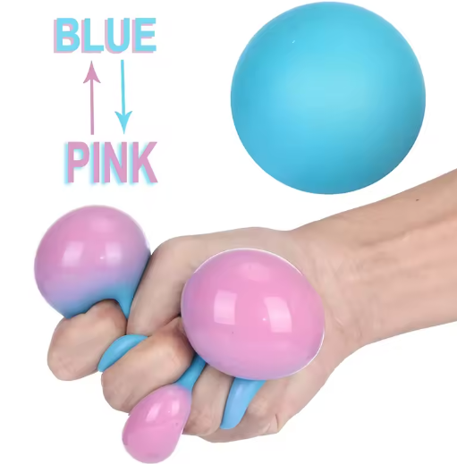 Kleurrijke Vent Bal – Veilig TPR Knijp Fidget Speelgoed voor Stressverlichting