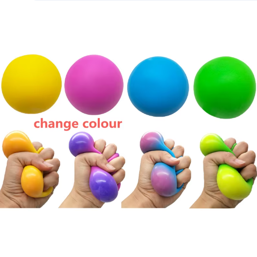 Kleurrijke Vent Bal – Veilig TPR Knijp Fidget Speelgoed voor Stressverlichting