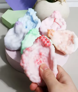 Knapperige Squishy Stressbal – Dubbele Textuur Fidget Speelgoed voor Angstverlichting en Focus