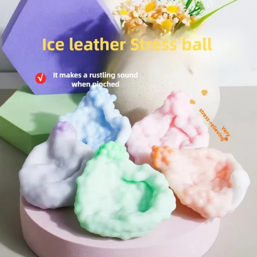 Knapperige Squishy Stressbal – Dubbele Textuur Fidget Speelgoed voor Angstverlichting en Focus