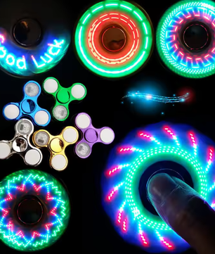 6 Kleuren LED Fidget Spinner – Lichtgevende Hand Spinner voor Stressverlichting