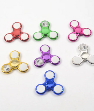 6 Kleuren LED Fidget Spinner – Lichtgevende Hand Spinner voor Stressverlichting