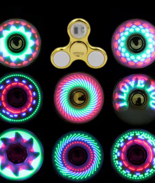 6 Kleuren LED Fidget Spinner – Lichtgevende Hand Spinner voor Stressverlichting