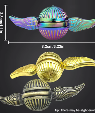 EDC Metalen Vingertop Gyroscoop Fidget Spinner – Roterende Orb Stress Speelgoed 8 x 2,8 x 2,8 cm