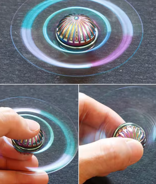 EDC Metalen Vingertop Gyroscoop Fidget Spinner – Roterende Orb Stress Speelgoed 8 x 2,8 x 2,8 cm