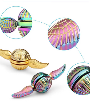 EDC Metalen Vingertop Gyroscoop Fidget Spinner – Roterende Orb Stress Speelgoed 8 x 2,8 x 2,8 cm