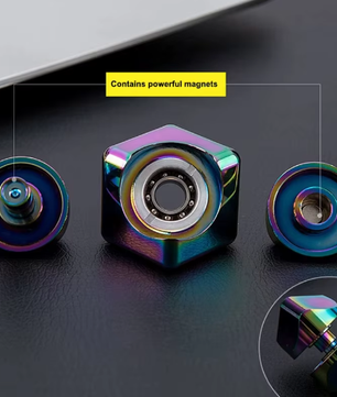 Legering Kubus Spinner Vingertop Gyroscoop – Draagbaar Fidget Anti Stress Speelgoed