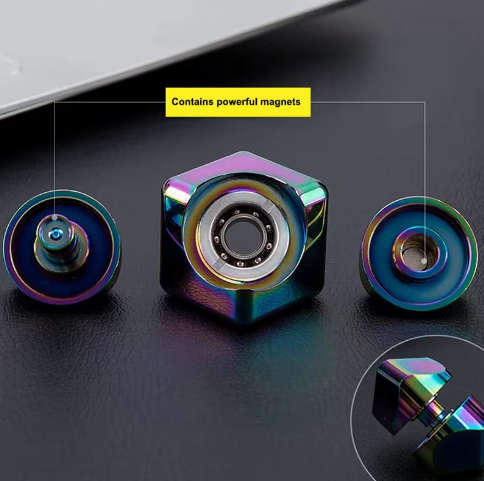 Legering Kubus Spinner Vingertop Gyroscoop – Draagbaar Fidget Anti Stress Speelgoed