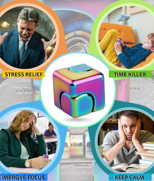 Legering Kubus Spinner Vingertop Gyroscoop – Draagbaar Fidget Anti Stress Speelgoed