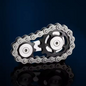 Metalen Chain Gear Fidget Spinner – RVS Hand Spinner EDC Focus en Stress Relief 5,9 x 3,4 x 1,2 cm