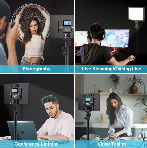 P25 Dimbaar LED Videolamp Paneel 25W – 2800K-8000K met Afstandsbediening