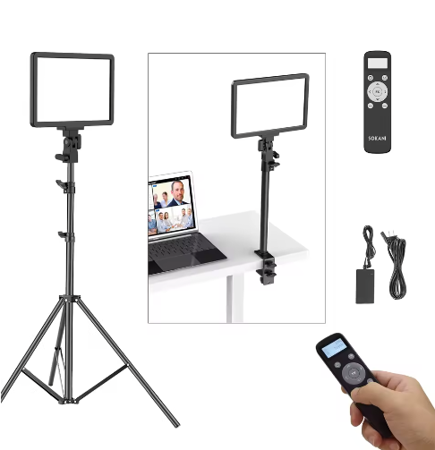 P25 Dimbaar LED Videolamp Paneel 25W – 2800K-8000K met Afstandsbediening