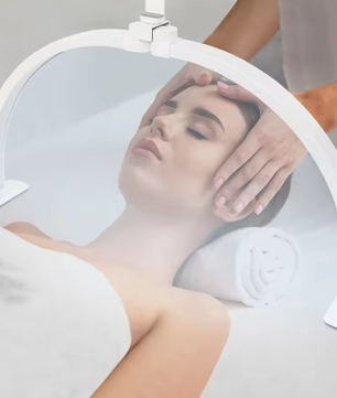 38W Halvemaan LED Lamp – Dimbare Studioverlichting 3000-6000K voor Nagelsalon en Make-up 73,8 x 38 cm