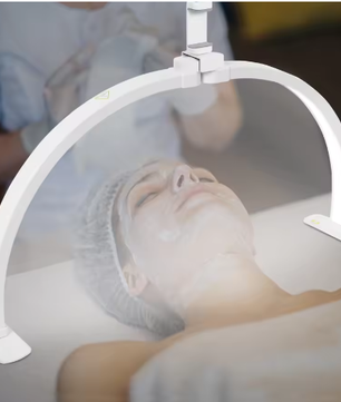 38W Halvemaan LED Lamp – Dimbare Studioverlichting 3000-6000K voor Nagelsalon en Make-up 73,8 x 38 cm