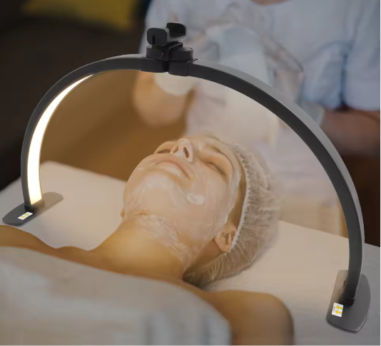 38W Halvemaan LED Lamp – Dimbare Studioverlichting 3000-6000K voor Nagelsalon en Make-up 73,8 x 38 cm