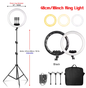 45 cm Ringlicht met Statief – USB Dimbare LED Selfie Lamp voor Fotografie Studio