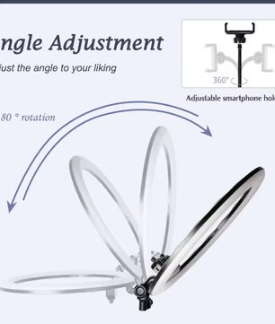 45 cm Ringlicht met Statief – USB Dimbare LED Selfie Lamp voor Fotografie Studio