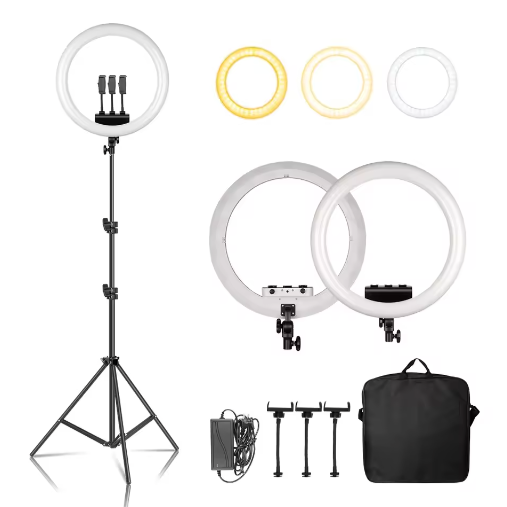 45 cm Ringlicht met Statief – USB Dimbare LED Selfie Lamp voor Fotografie Studio