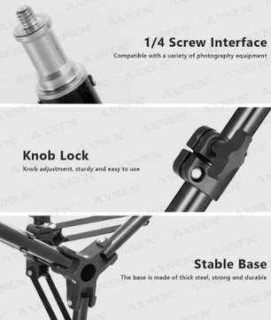 26 cm LED Ringlicht met Statief – Dimbare Selfie Lamp met Telefoonhouder