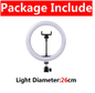 16/26/33 cm LED Selfie Ringlicht – Dimbare Fotografie Lamp met Statief voor Video en Live Streaming