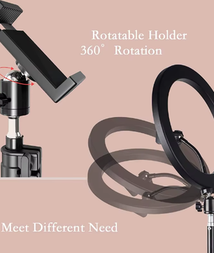 16/26/33 cm LED Selfie Ringlicht – Dimbare Fotografie Lamp met Statief voor Video en Live Streaming